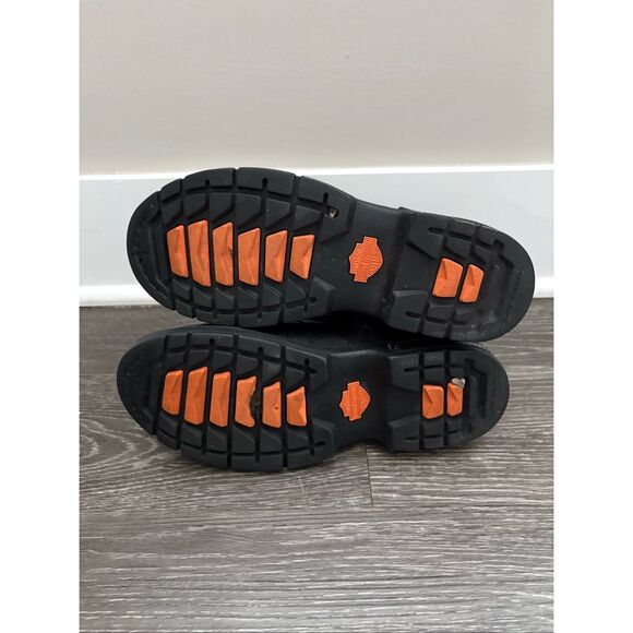 Harley Davidson Women’s Black Leather Biker Combat Style Boots Size 8 - Picture 7 of 7